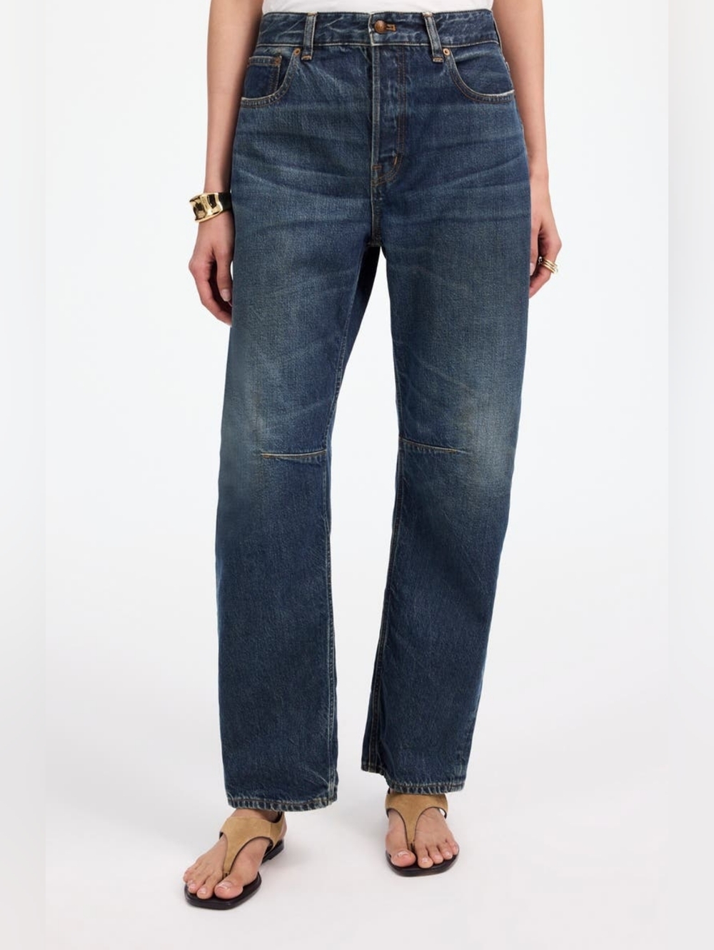 Madewell The Darted Barrel Leg Jean Danver Wash 24T